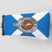 Clan Hay Wappen & Tartan über Salreifen Golf Headcover (Vorderseite)