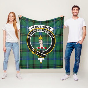 Clan Henderson Ancient Tartan Kariert Fleecedecke