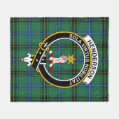 Clan Henderson Ancient Tartan Kariert Fleecedecke (Vorderseite (Horizontal))