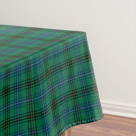 Clan Henderson Bright Green Scottish Tartan Tischdecke (Beispiel)
