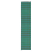 Clan Henderson Bright Green und Blue Tartan Kurzer Tischläufer (Vorderseite)