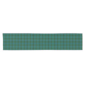 Clan Henderson Bright Green und Blue Tartan Kurzer Tischläufer (Horizontal)