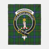 Clan Henderson Modern Tartan Kariert Fleecedecke (Vorderseite)