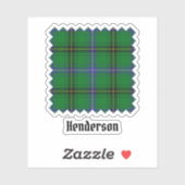Clan Henderson Tartan Aufkleber (Blatt)