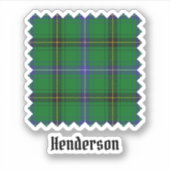 Clan Henderson Tartan Aufkleber (Vorderseite)