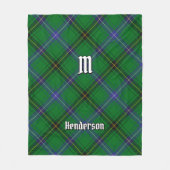 Clan Henderson Tartan Fleecedecke (Vorderseite)