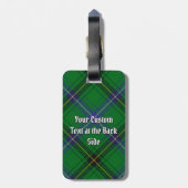 Clan Henderson Tartan Gepäckanhänger (Rückseite vertikal)