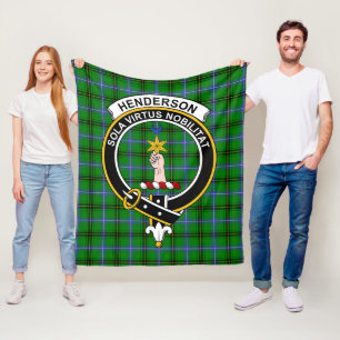 Clan Henderson Tartan Kariert Fleecedecke