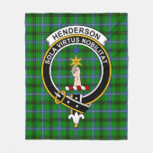 Clan Henderson Tartan Kariert Fleecedecke (Vorderseite)