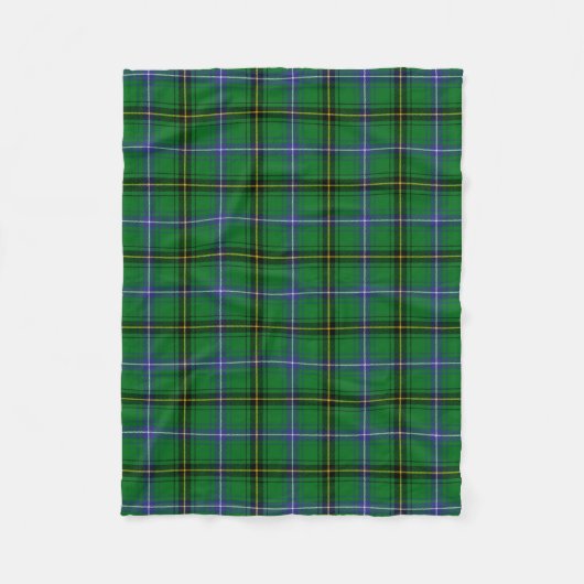 Clan Henderson Tartan Kariert Fleecedecke (Vorderseite)