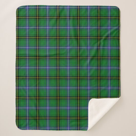 Clan Henderson Tartan Kariert Sherpadecke (Vorderseite)