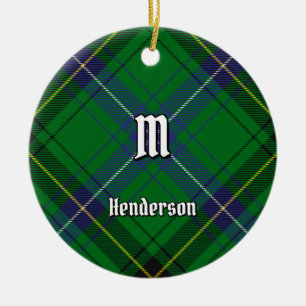 Clan Henderson Tartan Keramik Ornament