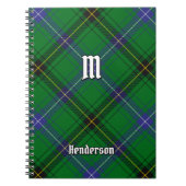 Clan Henderson Tartan Notizblock (Vorderseite)