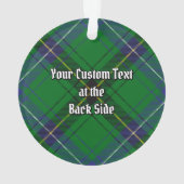 Clan Henderson Tartan Ornament (Rückseite)