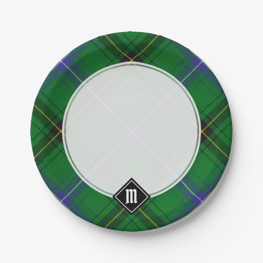 Clan Henderson Tartan Pappteller (Vorderseite)