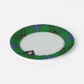 Clan Henderson Tartan Pappteller (Schrägansicht)