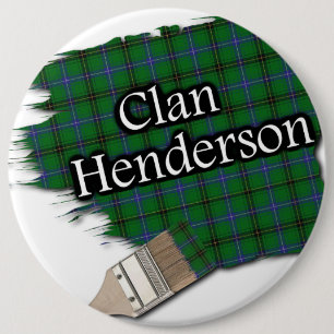 Clan Henderson Tartan Pinsel Button