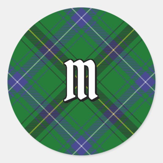 Clan Henderson Tartan Runder Aufkleber (Vorderseite)