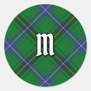 Clan Henderson Tartan Runder Aufkleber