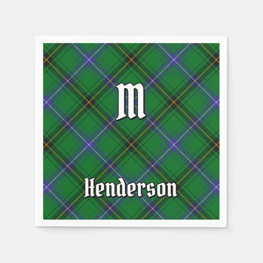 Clan Henderson Tartan Serviette (Vorderseite)