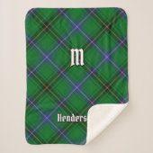 Clan Henderson Tartan Sherpadecke (Vorderseite)