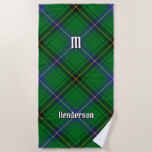 Clan Henderson Tartan Strandtuch (Vorderseite)