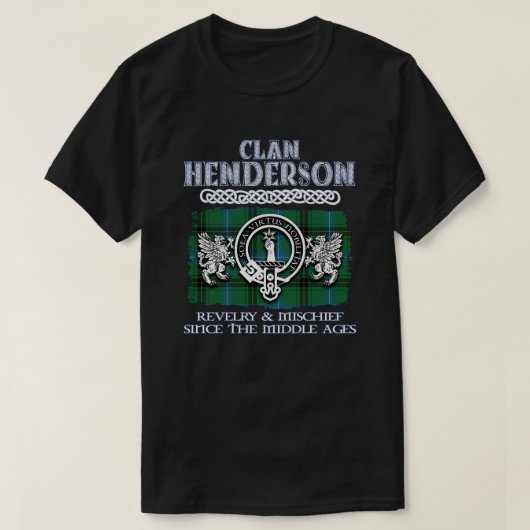 Clan Henderson Wappen Schottischer Klan Schottisch T-Shirt (Design vorne)