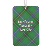 Clan Henderson Wappen über Tartan Autolufterfrischer (Rückseite)