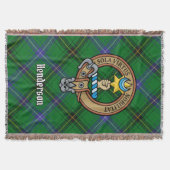 Clan Henderson-Wappen über Tartan Decke (Vorderseite)