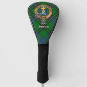 Clan Henderson Wappen über Tartan Golf Headcover (Vorderseite)