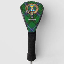 Clan Henderson Wappen über Tartan Golf Headcover