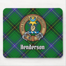 Clan Henderson Wappen über Tartan Mousepad