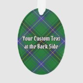 Clan Henderson Wappen über Tartan Ornament (Rückseite)
