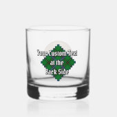 Clan Henderson Wappen über Tartan Whiskyglas (Rückseite)