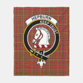 Clan Hepburn Modern Tartan Kariert Fleecedecke (Vorderseite)