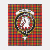 Clan Hepburn Tartan Kariert Fleecedecke (Vorderseite)