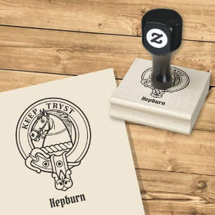 Clan Hepburn Wappen Gummistempel
