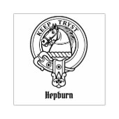 Clan Hepburn Wappen Gummistempel (Prägung)