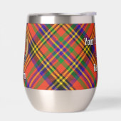 Clan Hepburn Wappen über Tartan (Links)