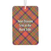 Clan Hepburn Wappen über Tartan Autolufterfrischer (Rückseite)