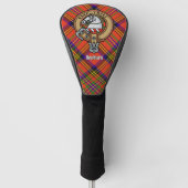 Clan Hepburn Wappen über Tartan Golf Headcover (Vorderseite)