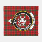 Clan Heron Tartan Kariert Fleecedecke (Vorderseite (Horizontal))