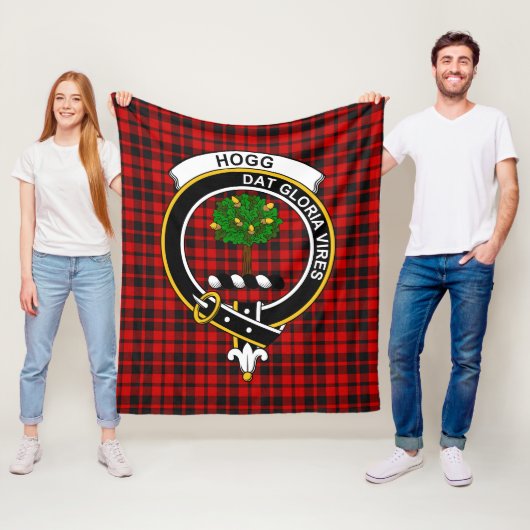 Clan Hog Tartan Kariert Fleecedecke (Beispiel)