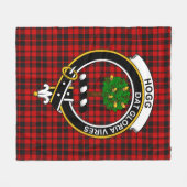 Clan Hog Tartan Kariert Fleecedecke (Vorderseite (Horizontal))