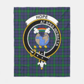 Clan Hope Tartan Kariert Fleecedecke (Vorderseite)
