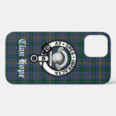 Clan Hope Wappen Abzeichen & Tartan Case-Mate iPhone Hülle (Rückseite (Horizontal))