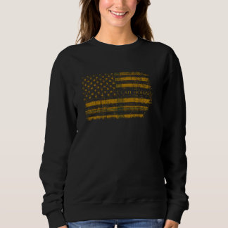 Clan Houston Scottish tartan, USA Flaggenkilometer Sweatshirt