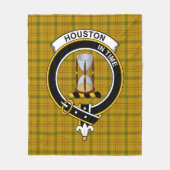 Clan Houston Tartan Kariert Fleecedecke (Vorderseite)