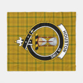 Clan Houston Tartan Kariert Fleecedecke (Vorderseite (Horizontal))