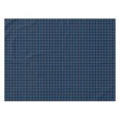 Clan Hume Royal Blue und Black Scottish Tartan Tischdecke (Vorderseite (Horizontal))